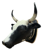 Decoração De Parede Cabeça De Boi Nelore Country Empalhada